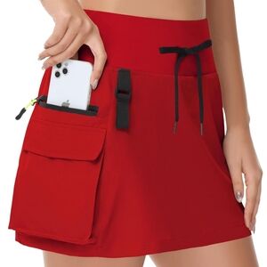 Hiking Cargo Skort Red Women's Skirt
